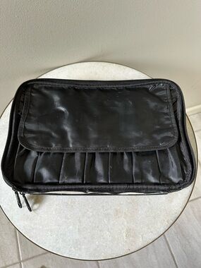 Vasker Black Makeup Artist Brush Organizer Palette Case Travel Zip Pouch 14”x10”